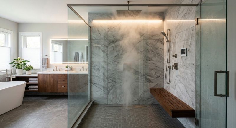 Granite Shower Installation in Lapeer County, MI